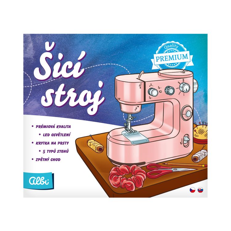Šicí stroj - růžový