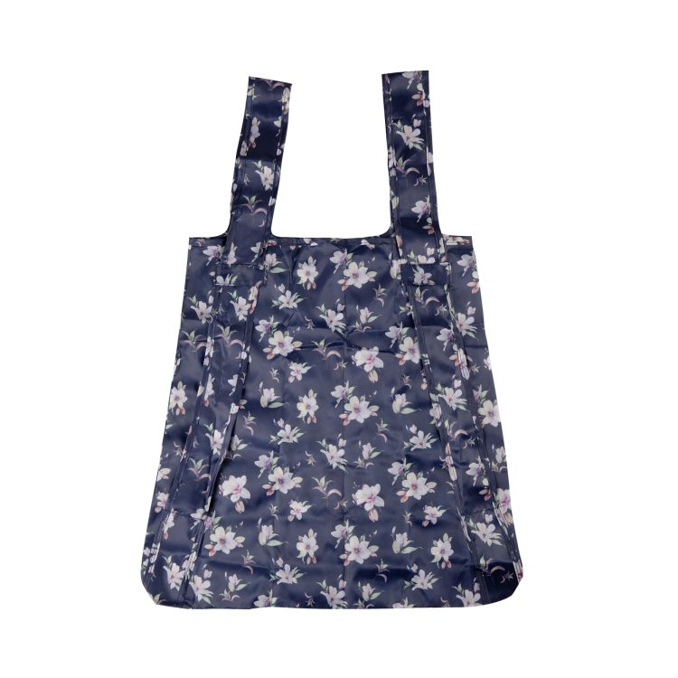 Skládací taška 2v1 - Modrá květina