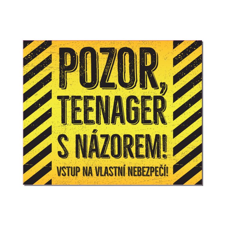 Cedulka na dveře - Teenager s názorem