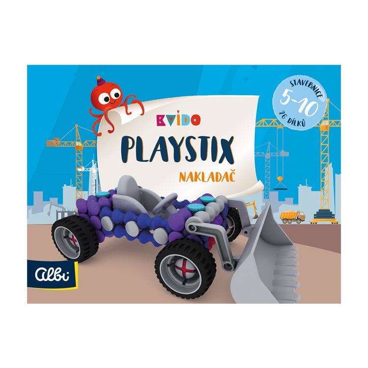 Stavebnice Playstix - Nakladač - 26 dílků (Kvído)