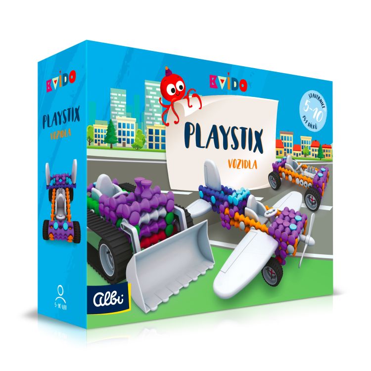 Stavebnice Playstix - Vozidla - 146 dílků (Kvído)