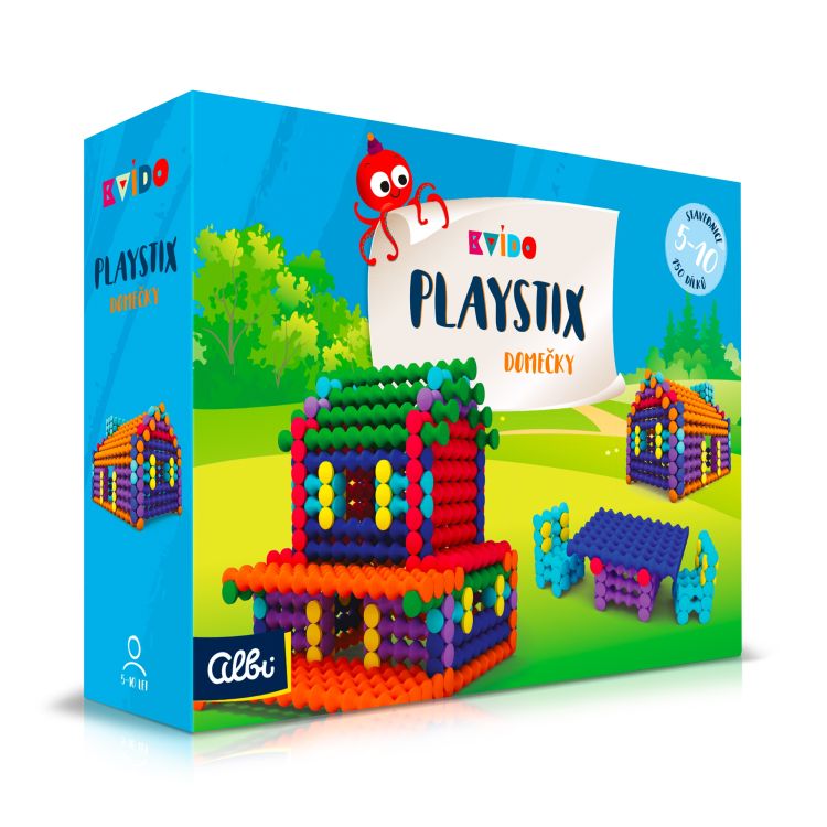 Stavebnice Playstix - Domečky - 150 dílků (Kvído)