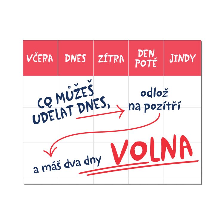 Cedulka na dveře - Co můžeš udělat dnes