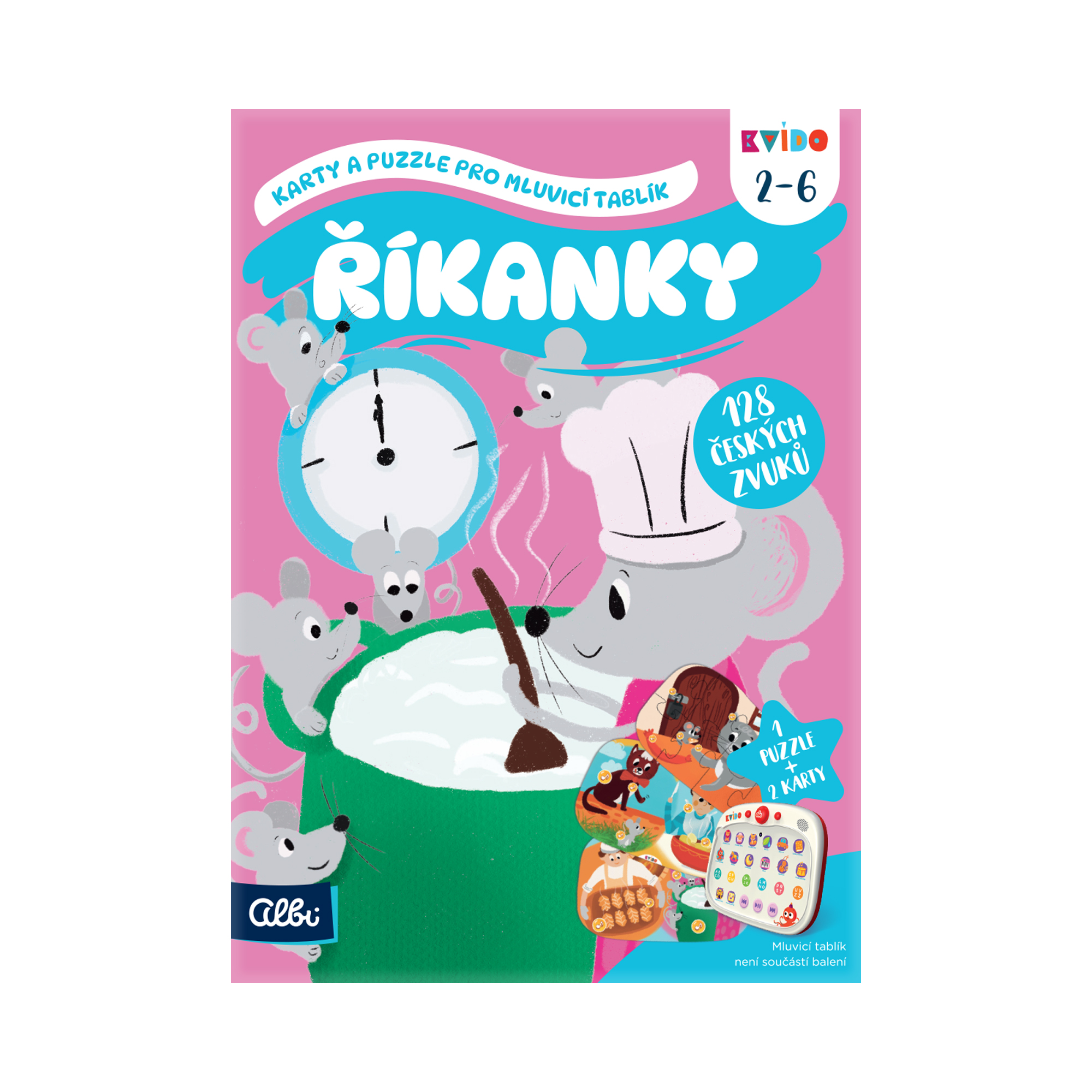 Kvído - Karty a puzzle pro mluvicí tablík: Říkanky